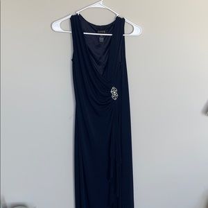Enfocus Studio Long Navy Blue Dress